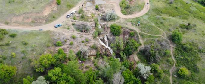 У Запорізькій області «ожив» водоспад, який давно пересох У Запорізькій області «ожив» водоспад, який давно пересох