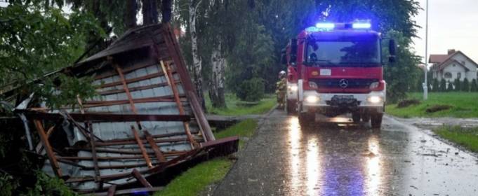 У Польщі розбушувалася стихія, поваливши дерева У Польщі розбушувалася стихія, поваливши дерева