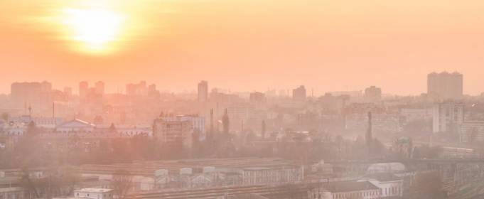 Уровень загрязнения воздуха в Киеве почти не изменился Уровень загрязнения воздуха в Киеве почти не изменился
