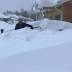 Сильный снегопад парализовал северо-восток Швеции. Видео