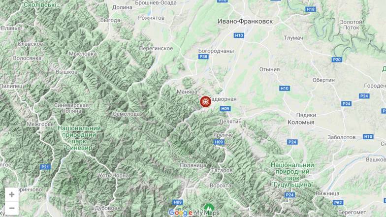 На западе Украины произошло землетрясение магнитудой 2,9 На западе Украины произошло землетрясение магнитудой 2,9