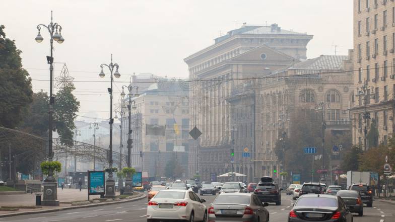Киев снова окутало смогом Киев снова окутало смогом
