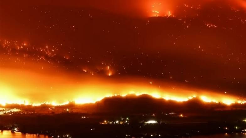 ВІДЕО. Неконтрольовані лісові пожежі поширюються із США до Канади ВІДЕО. Неконтрольовані лісові пожежі поширюються із США до Канади